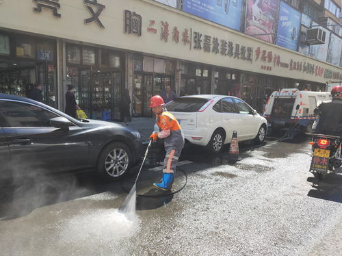 寬城區(qū)環(huán)管中心集中清洗停車泊位提升道路潔凈度