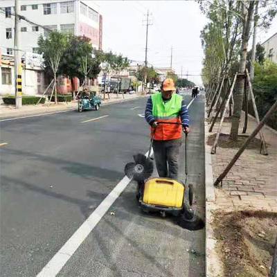 歐拓工廠車間倉庫垃圾清潔道路清掃車無動力手推式掃地機掃地車