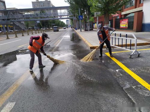 新城區環境衛生服務中心 強化雨后保潔作業 確保路面整潔暢通