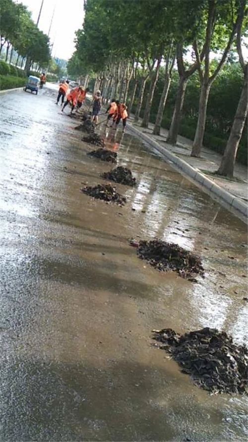 開發(fā)區(qū)組織開展道路清掃清洗